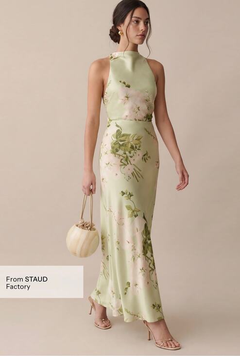 Few Moda Dresses & Skirts - New $422 O.P.T Roslyn silk dress sz small mint blossom